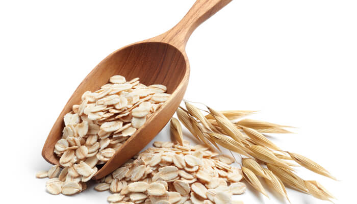 Oats in their raw form