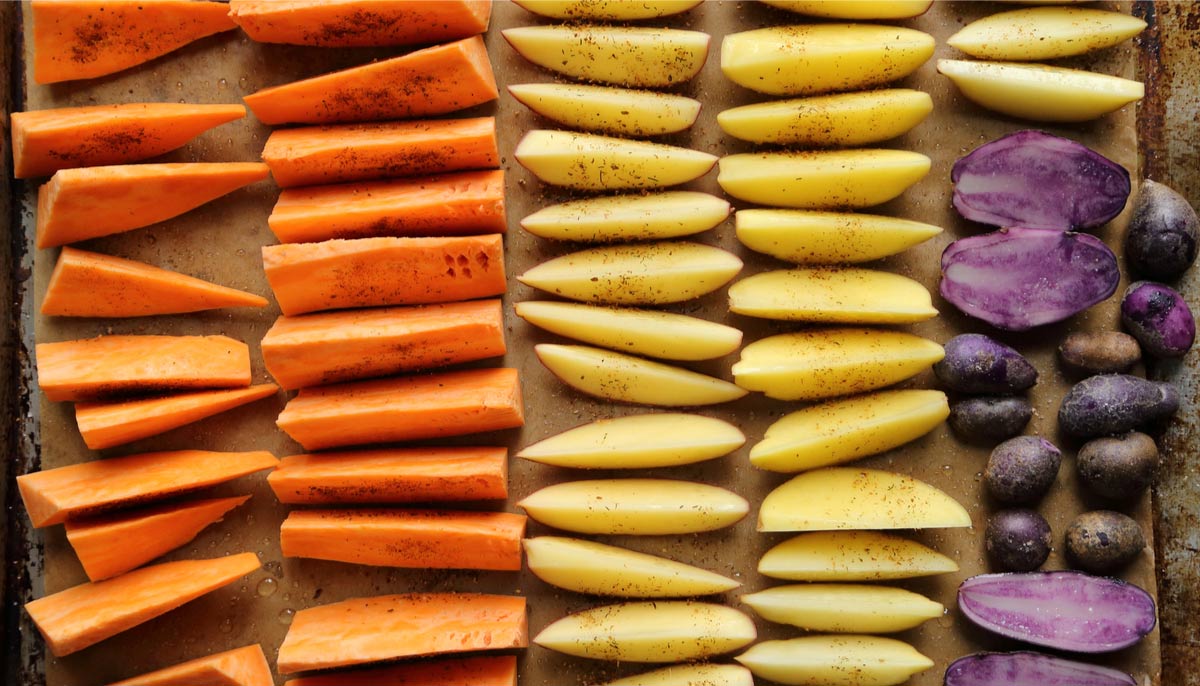 Different types of potatoes. Which ones are healthiest?