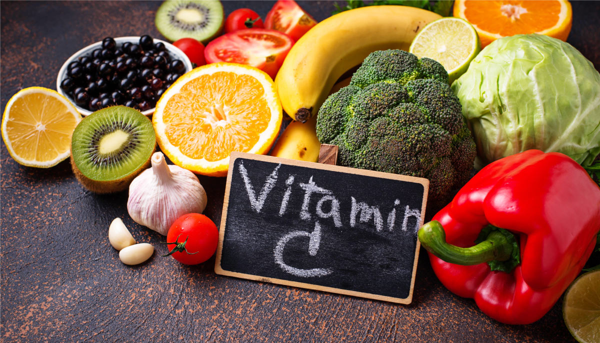 Foods high in vitamin C.
